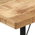 vidaXL Masă de bar, 110x55x107 cm, lemn masiv de mango și fier vidaXL Masă de bar, 110x55x107 cm, lemn masiv de mango și fier