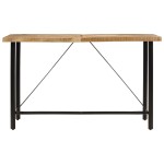 vidaXL Masa de bar, 180x70x107 cm, lemn masiv de mango și fier vidaXL Masa de bar, 180x70x107 cm, lemn masiv de mango și fier