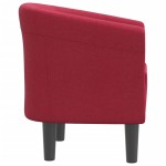 vidaXL Fotoliu tip cuvă, roșu vin, material textil vidaXL Fotoliu tip cuvă, roșu vin, material textil