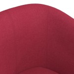 vidaXL Fotoliu tip cuvă, roșu vin, material textil vidaXL Fotoliu tip cuvă, roșu vin, material textil