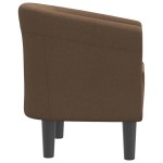 vidaXL Fotoliu tip cuvă, maro, material textil vidaXL Fotoliu tip cuvă, maro, material textil