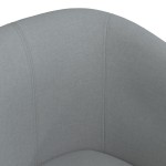vidaXL Fotoliu tip cuvă, gri deschis, material textil