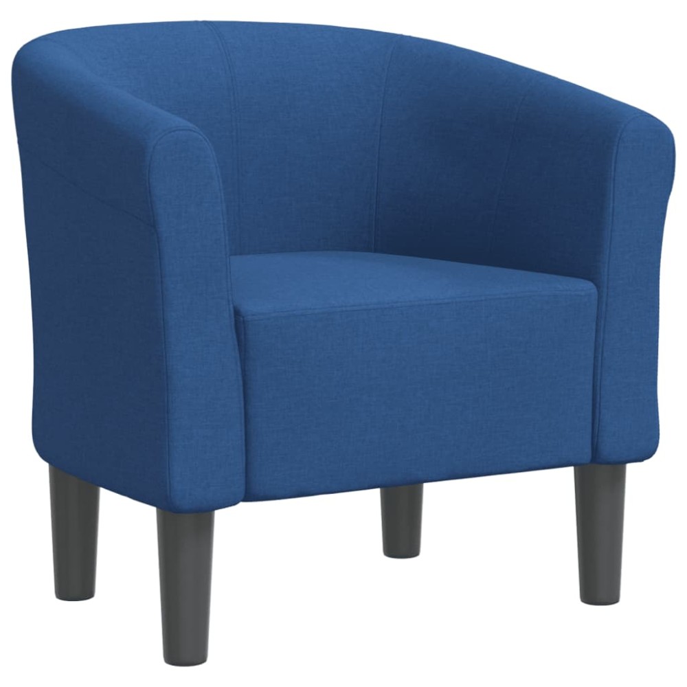 vidaXL Fotoliu tip cuvă, albastru, material textil