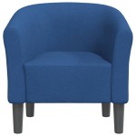 vidaXL Fotoliu tip cuvă, albastru, material textil
