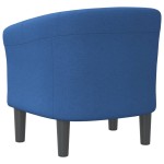 vidaXL Fotoliu tip cuvă, albastru, material textil