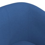 vidaXL Fotoliu tip cuvă, albastru, material textil