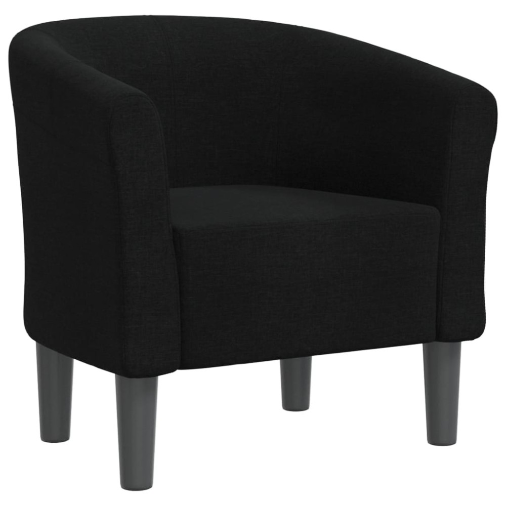 vidaXL Fotoliu tip cuvă, negru, material textil