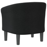 vidaXL Fotoliu tip cuvă, negru, material textil vidaXL Fotoliu tip cuvă, negru, material textil