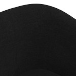 vidaXL Fotoliu tip cuvă, negru, material textil vidaXL Fotoliu tip cuvă, negru, material textil