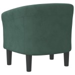 vidaXL Fotoliu tip cuvă, verde închis, catifea vidaXL Fotoliu tip cuvă, verde închis, catifea