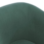 vidaXL Fotoliu tip cuvă cu taburet, verde închis, catifea vidaXL Fotoliu tip cuvă cu taburet, verde închis, catifea
