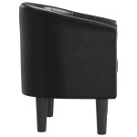 vidaXL Fotoliu tip cuvă, negru, piele ecologică vidaXL Fotoliu tip cuvă, negru, piele ecologică