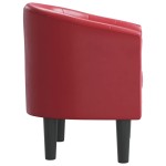 vidaXL Fotoliu tip cuvă, roșu vin, piele ecologică vidaXL Fotoliu tip cuvă, roșu vin, piele ecologică