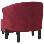 vidaXL Fotoliu tip cuvă cu taburet, roșu vin, catifea vidaXL Fotoliu tip cuvă cu taburet, roșu vin, catifea
