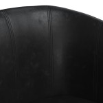 vidaXL Fotoliu tip cuvă, negru, piele ecologică vidaXL Fotoliu tip cuvă, negru, piele ecologică