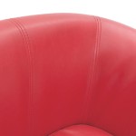 vidaXL Fotoliu tip cuvă, roșu, piele ecologică vidaXL Fotoliu tip cuvă, roșu, piele ecologică