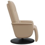 vidaXL Fotoliu de masaj rabatabil, cappuccino, piele ecologică vidaXL Fotoliu de masaj rabatabil, cappuccino, piele ecologică