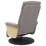 vidaXL Fotoliu rabatabil cu suport de picioare, gri taupe, textil vidaXL Fotoliu rabatabil cu suport de picioare, gri taupe, textil