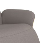 vidaXL Fotoliu rabatabil cu suport de picioare, gri taupe, textil vidaXL Fotoliu rabatabil cu suport de picioare, gri taupe, textil