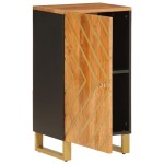 vidaXL Dulap lateral, maro și negru, 40x33,5x75 cm lemn masiv de mango