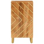 vidaXL Dulap lateral, maro și negru, 40x33,5x75 cm lemn masiv de mango