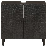 vidaXL Dulap chiuveta de baie, negru, 62x33x58 cm, lemn masiv de mango vidaXL Dulap chiuveta de baie, negru, 62x33x58 cm, lemn masiv de mango
