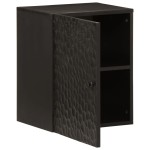 vidaXL Dulap de perete de baie, negru, 38x33x48cm, lemn masiv de mango vidaXL Dulap de perete de baie, negru, 38x33x48cm, lemn masiv de mango