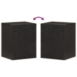 vidaXL Dulap de perete de baie, negru, 38x33x48cm, lemn masiv de mango vidaXL Dulap de perete de baie, negru, 38x33x48cm, lemn masiv de mango