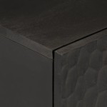 vidaXL Dulap lateral, negru, 40x33x75 cm, lemn masiv de mango