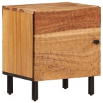 vidaXL Noptiere, 2 buc., 40x33x46 cm, lemn masiv de acacia vidaXL Noptiere, 2 buc., 40x33x46 cm, lemn masiv de acacia