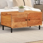vidaXL Măsuță de cafea, 80x50x40 cm, lemn masiv de acacia vidaXL Măsuță de cafea, 80x50x40 cm, lemn masiv de acacia