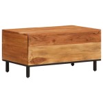 vidaXL Măsuță de cafea, 80x50x40 cm, lemn masiv de acacia vidaXL Măsuță de cafea, 80x50x40 cm, lemn masiv de acacia