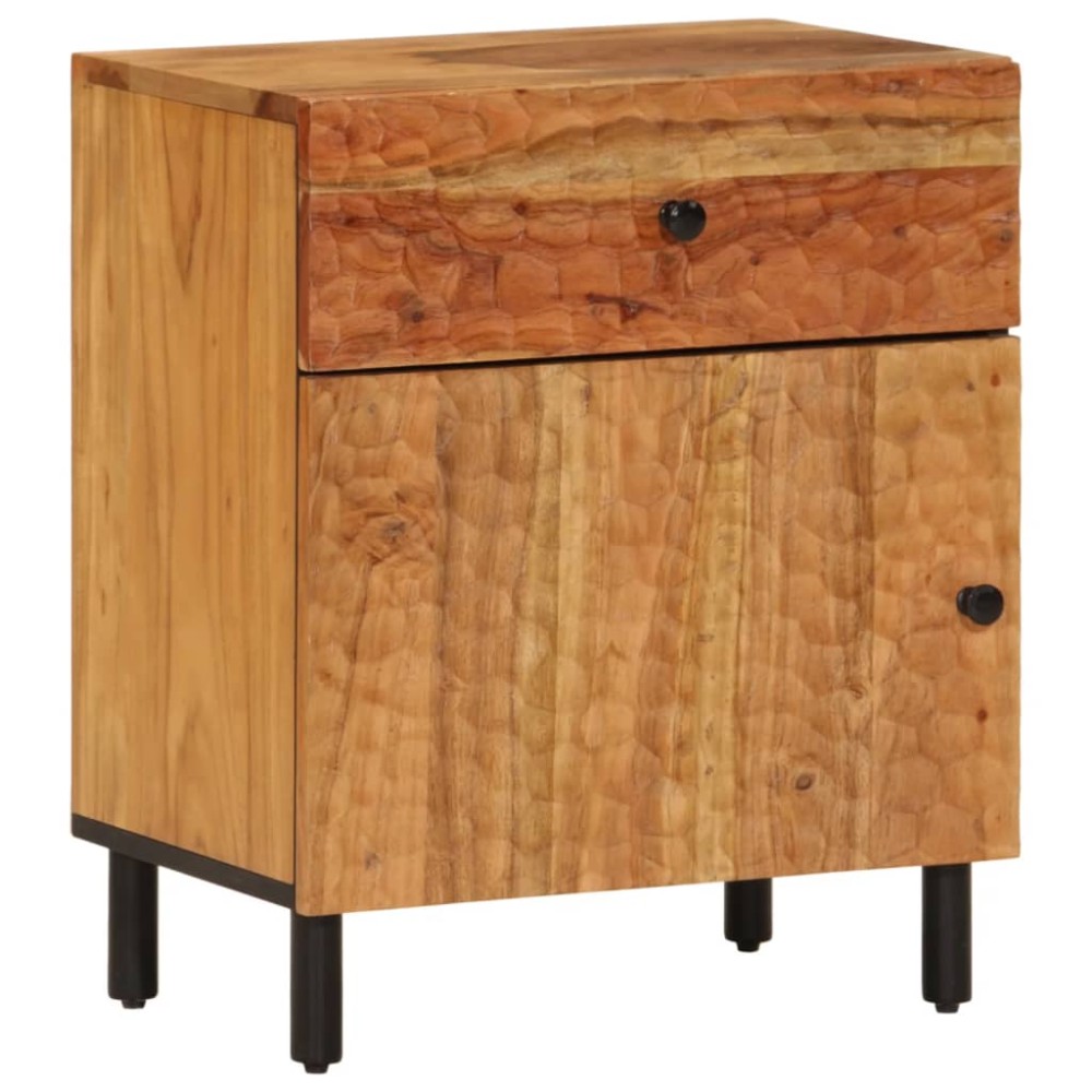 vidaXL Noptieră, 50x33x60 cm, lemn masiv de acacia