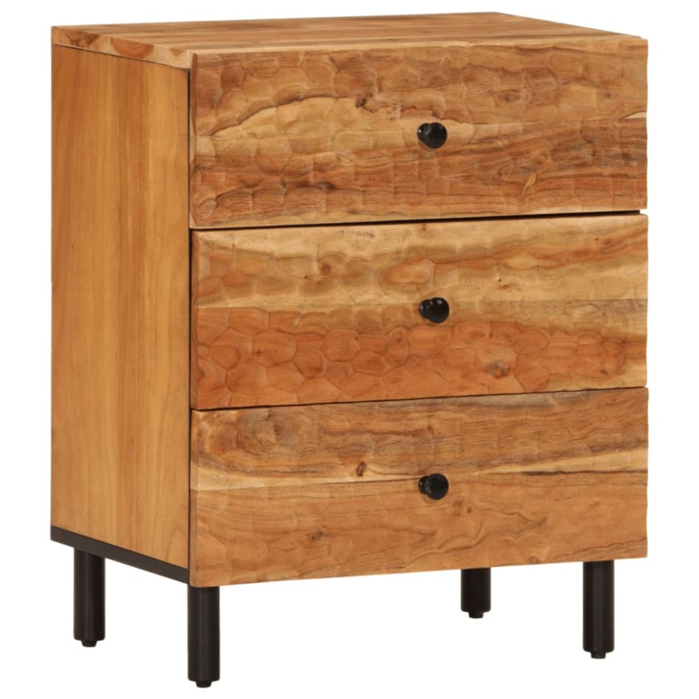 vidaXL Noptieră, 50x33x60 cm, lemn masiv de acacia