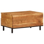 vidaXL Măsuță de cafea, 80x54x40 cm, lemn masiv de acacia vidaXL Măsuță de cafea, 80x54x40 cm, lemn masiv de acacia