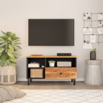 vidaXL Dulap TV, 80x33x46 cm, lemn masiv de acacia vidaXL Dulap TV, 80x33x46 cm, lemn masiv de acacia
