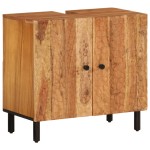 vidaXL Dulap pentru chiuveta de baie, 62x33x58cm, lemn masiv de acacia