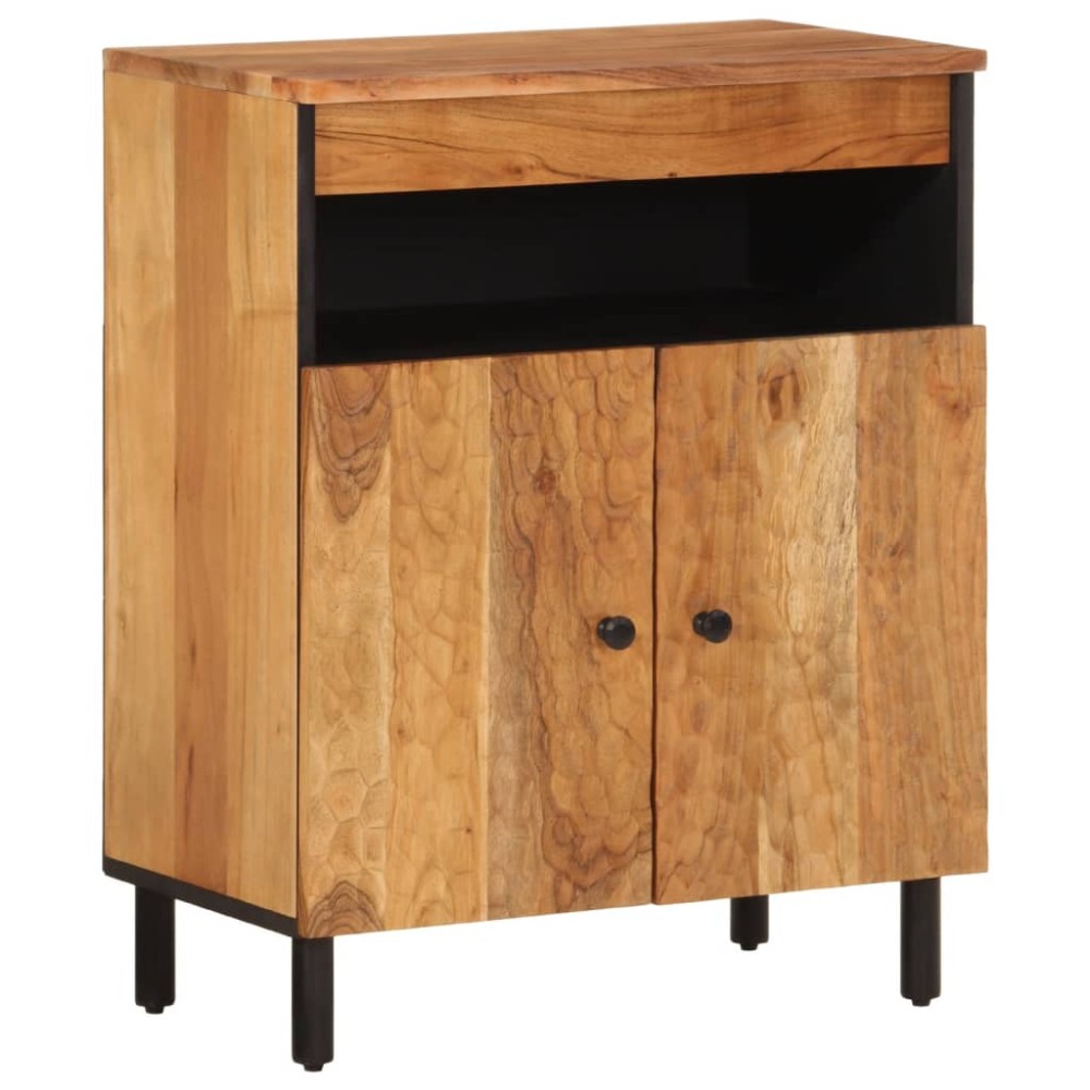 vidaXL Dulap lateral, 60x33x75 cm, lemn masiv de acacia