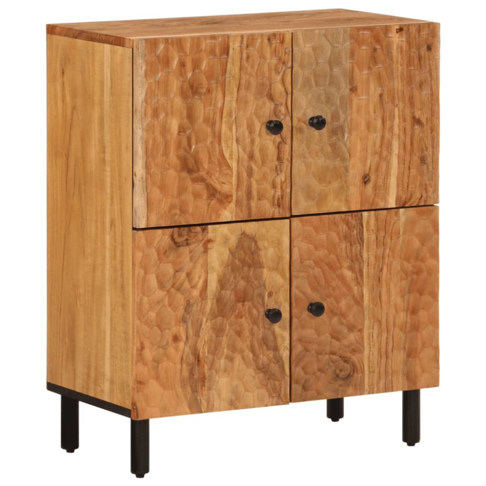 vidaXL Dulap lateral, 60x33x75 cm, lemn masiv de acacia