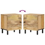 vidaXL Noptiere, 2 buc., 40x33x46 cm, lemn masiv de acacia vidaXL Noptiere, 2 buc., 40x33x46 cm, lemn masiv de acacia