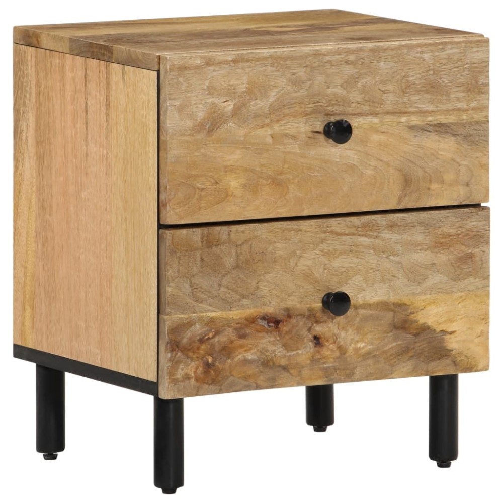 vidaXL Noptiere, 2 buc., 40x33x46 cm, lemn masiv de acacia