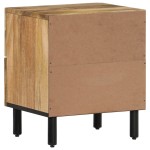 vidaXL Noptiere, 2 buc., 40x33x46 cm, lemn masiv de acacia vidaXL Noptiere, 2 buc., 40x33x46 cm, lemn masiv de acacia
