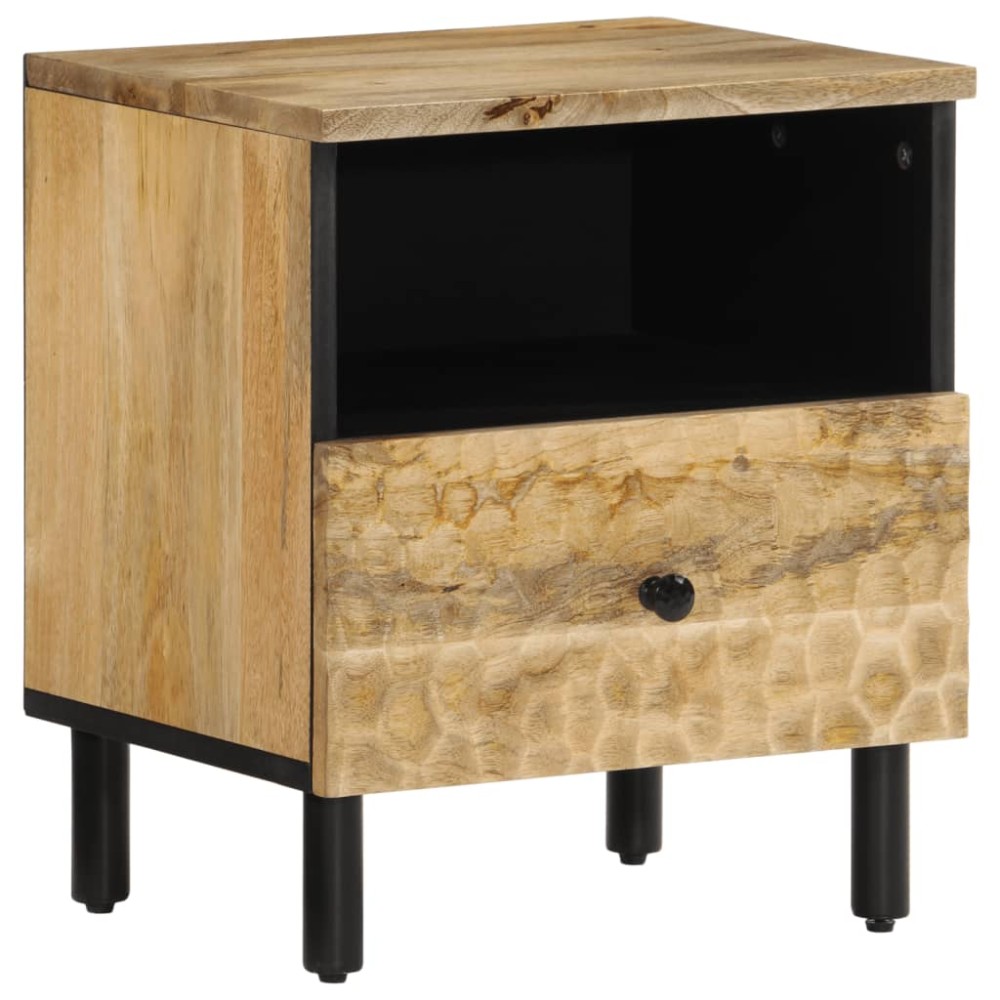 vidaXL Noptiere, 2 buc., 40x33x46 cm, lemn masiv de acacia