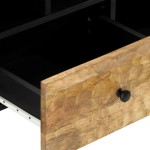 vidaXL Comodă TV, 100x33x46 cm, lemn masiv de mango