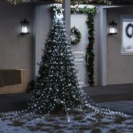 vidaXL Instalație brad de Crăciun 320 LED-uri, alb rece, 375 cm vidaXL Instalație brad de Crăciun 320 LED-uri, alb rece, 375 cm