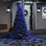 vidaXL Lumină pentru brad de Crăciun 320 LED-uri albastru 375 cm vidaXL Lumină pentru brad de Crăciun 320 LED-uri albastru 375 cm