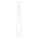 vidaXL Lumină pentru brad de Crăciun 320 LED-uri albastru 375 cm vidaXL Lumină pentru brad de Crăciun 320 LED-uri albastru 375 cm