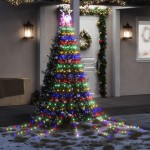 vidaXL Instalație brad de Crăciun 320 LED-uri, multicolor, 375 cm vidaXL Instalație brad de Crăciun 320 LED-uri, multicolor, 375 cm