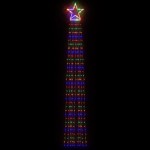 vidaXL Instalație brad de Crăciun 320 LED-uri, multicolor, 375 cm vidaXL Instalație brad de Crăciun 320 LED-uri, multicolor, 375 cm