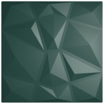 vidaXL Panouri de perete 48 buc. verde 50x50 cm XPS 12 m² diamant
